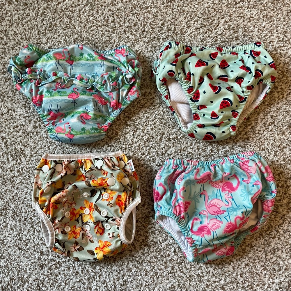 Reusable Swim Diapers Lot - Size 24 Months